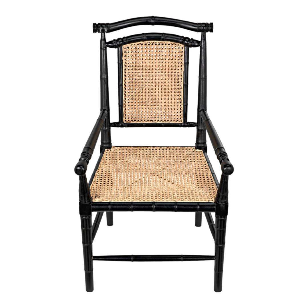 Mahir Solid Teak Wood & Rattan Arm Chair 5