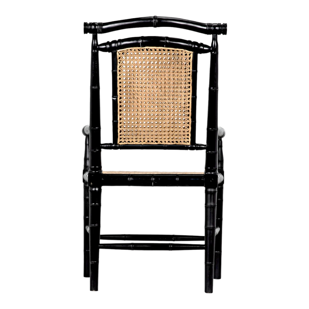 Mahir Solid Teak Wood & Rattan Arm Chair 9