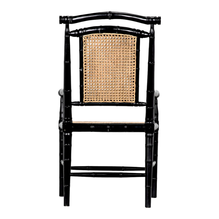 Mahir Solid Teak Wood & Rattan Arm Chair 9