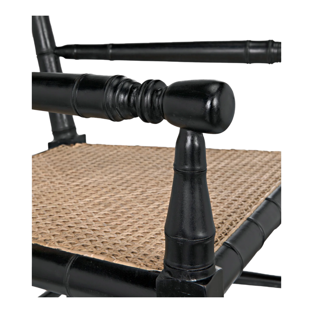 Mahir Solid Teak Wood & Rattan Arm Chair 10
