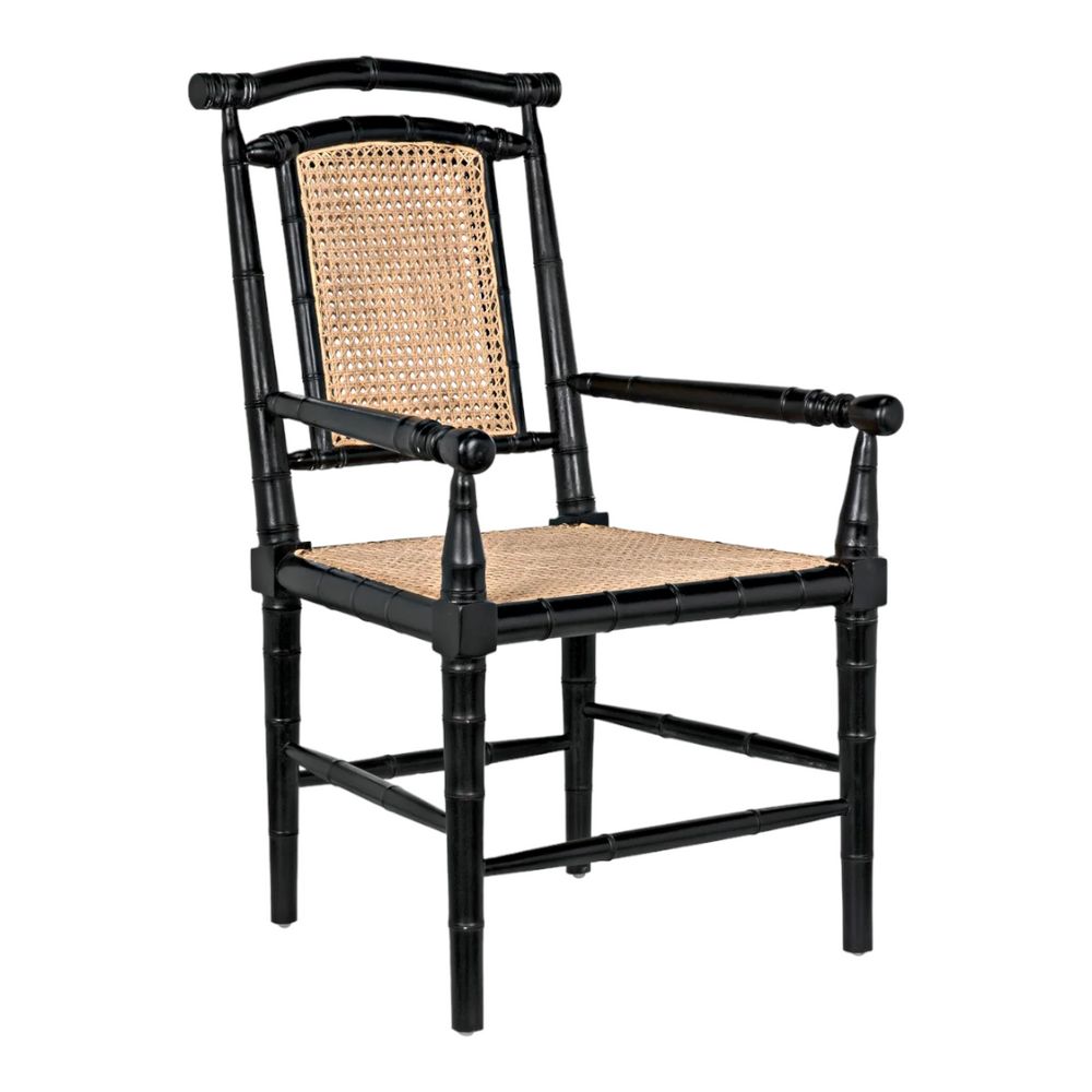 Mahir Solid Teak Wood & Rattan Arm Chair 2