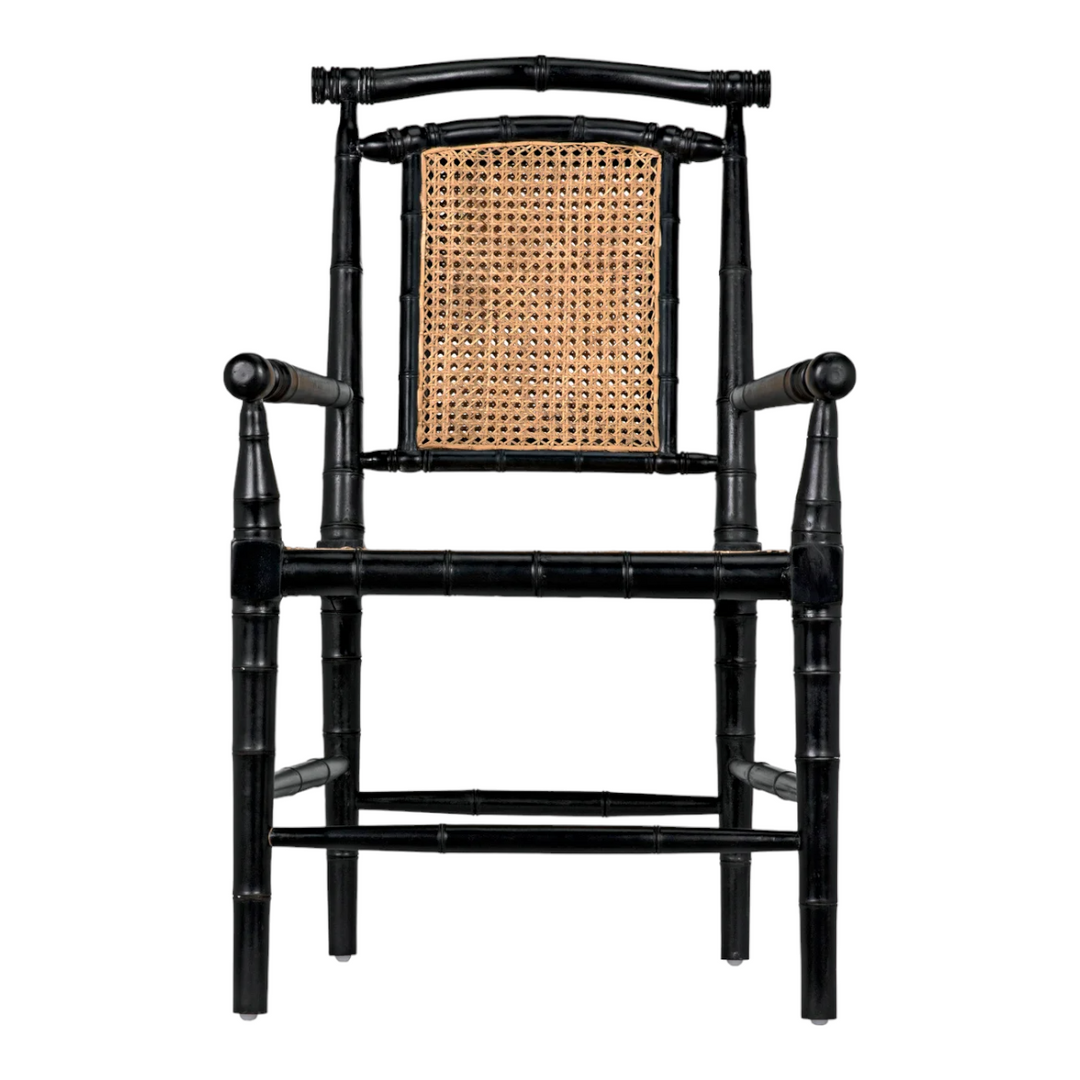 Mahir Solid Teak Wood & Rattan Arm Chair 4