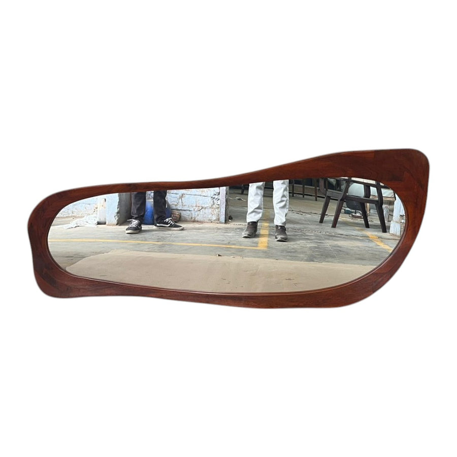Martin Solid Ash Wood Rattan Shoe Rack & Mirror – Nismaaya Decor