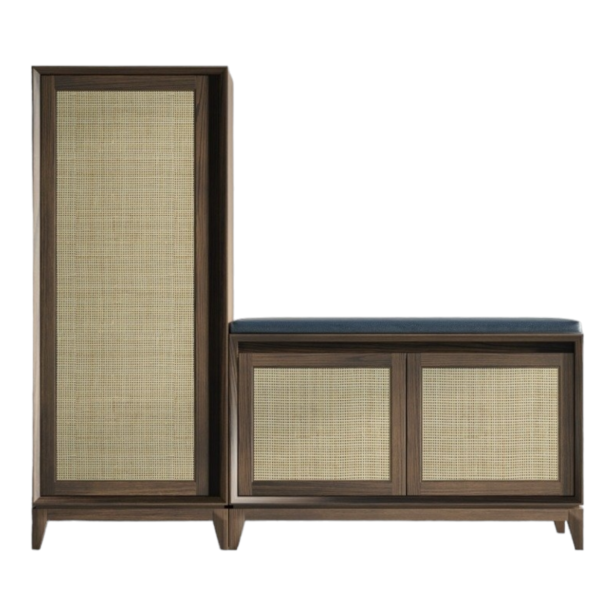 Marmi Shoe Rack Martin Solid Ash Wood & Rattan Shoe Rack – Nismaaya Decor