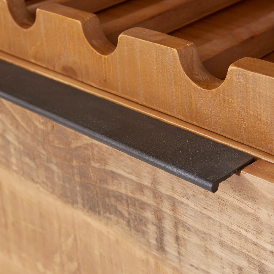 Finca Pine Sideboard with Wine Rack - Natural