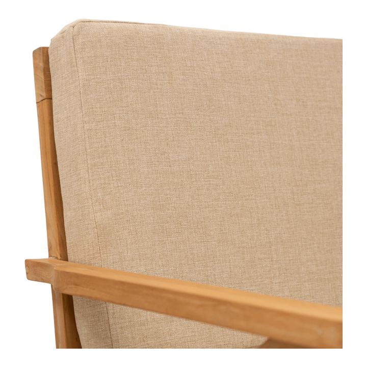 Morna Solid Teak Wood Lounge Chair 8