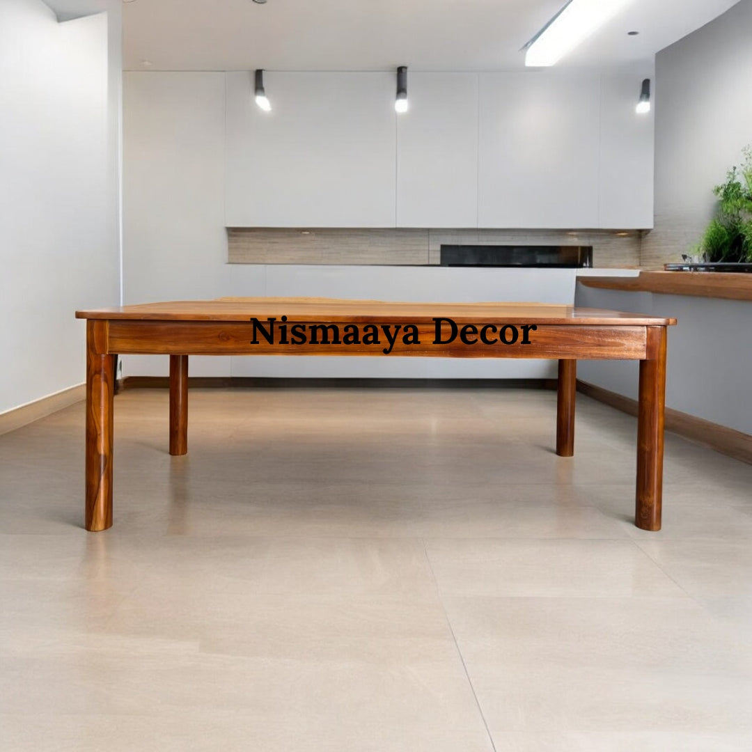 Nari Solid Sheesham Wood Dining Table – Nismaaya Decor