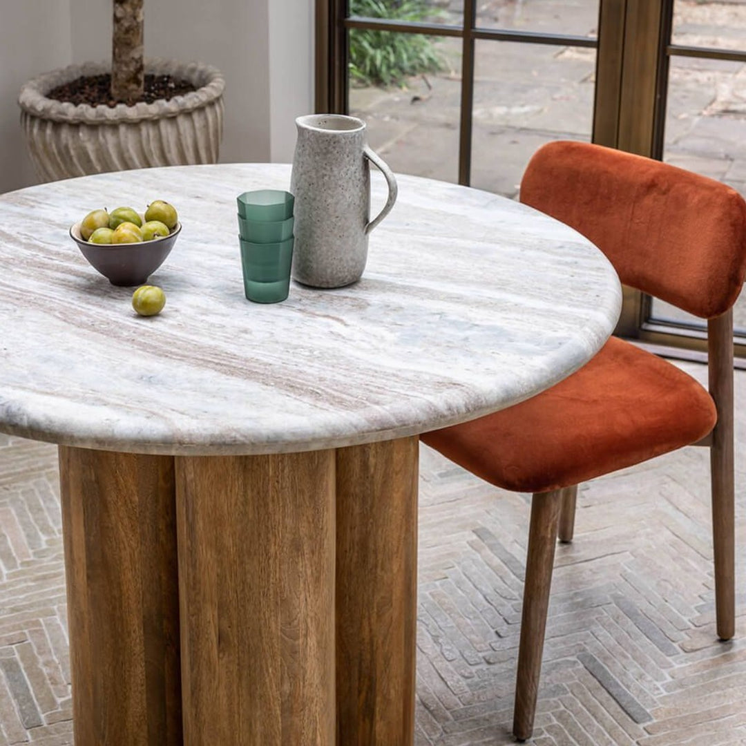 Wooden Table 60 Inch Marble Dining Table Dining Room Sets For