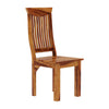 Nismaaya Solid Wood Contemporary Wave Back Ergonomic Dining Chair 2