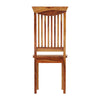 Nismaaya Solid Wood Contemporary Wave Back Ergonomic Dining Chair 5
