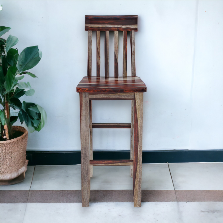 Nismaaya Adair Solid Wood Wine Bar Chair