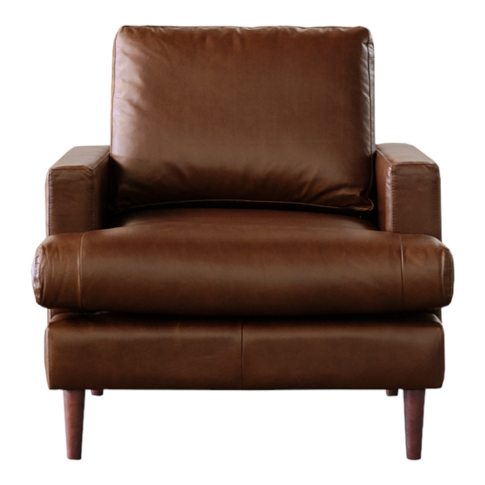 Nismaaya Adana Leather 1 Seater Sofa 2