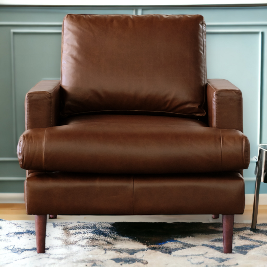 Adana Leather 1 Seater Sofa