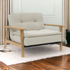 Nismaaya Adarsh Oak Wood Lounge Chair & Sofa 01