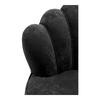 Nismaaya Adlai 3 Seater Black Velvet Sofa 5