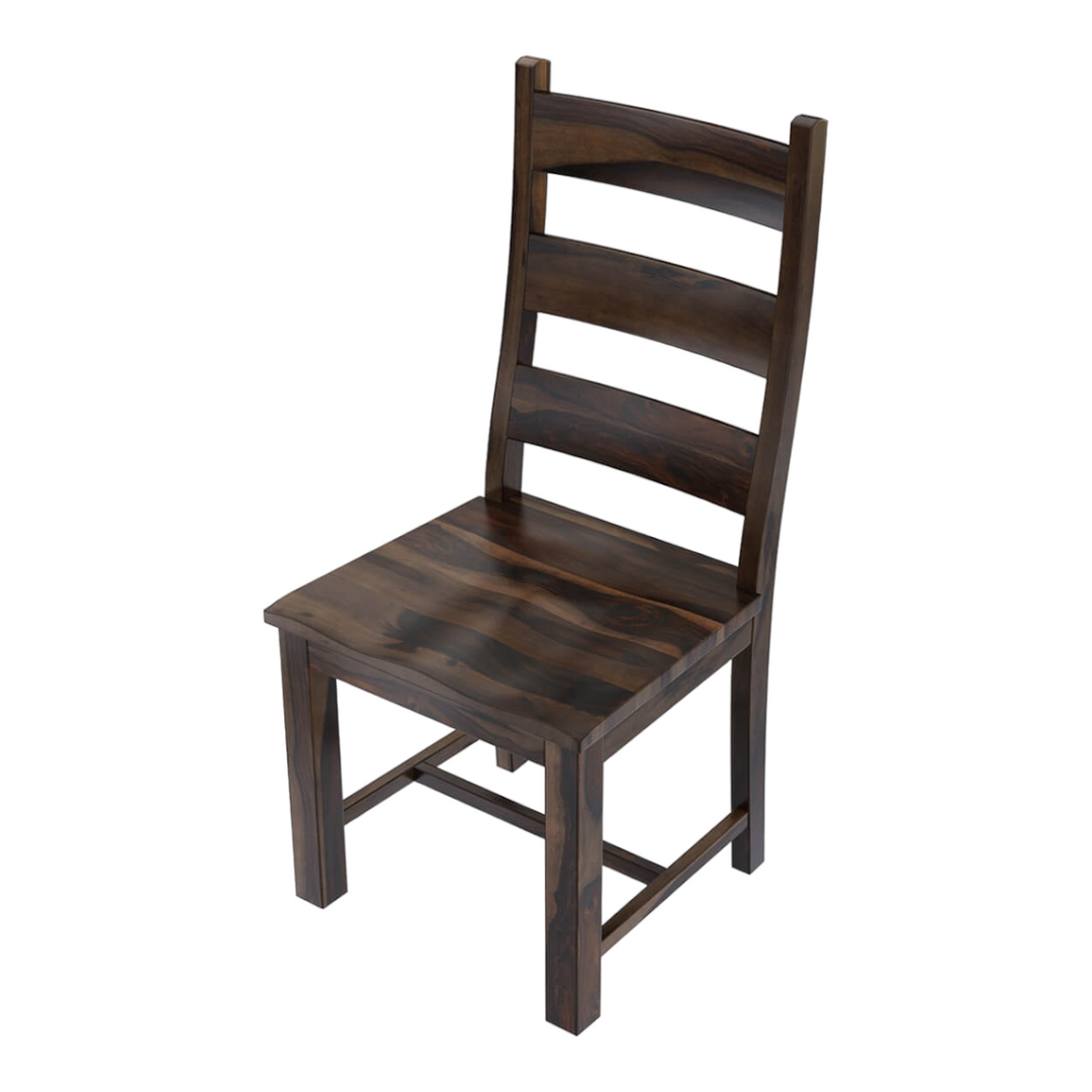 Nismaaya Adolfo Solid Wood Ladder Back Dining Chair 4