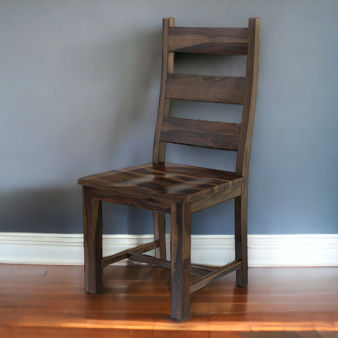 Nismaaya Adolfo Solid Wood Ladder Back Dining Chair 1