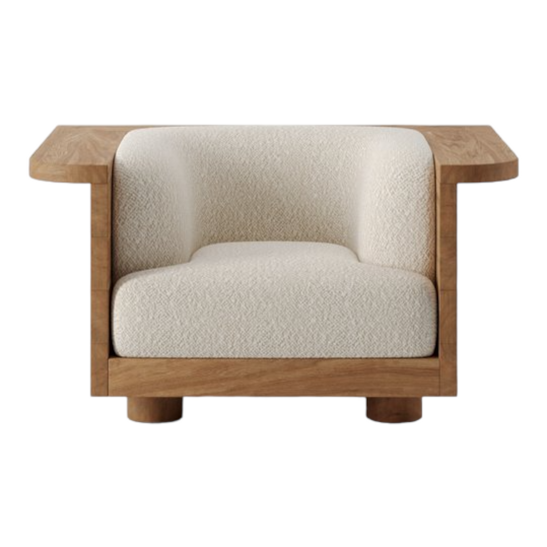 Ainsley Oak Wood Arm Chair