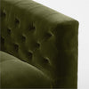 Nismaaya Akuna 1 Seater Teak Wood Fabric Sofa 6
