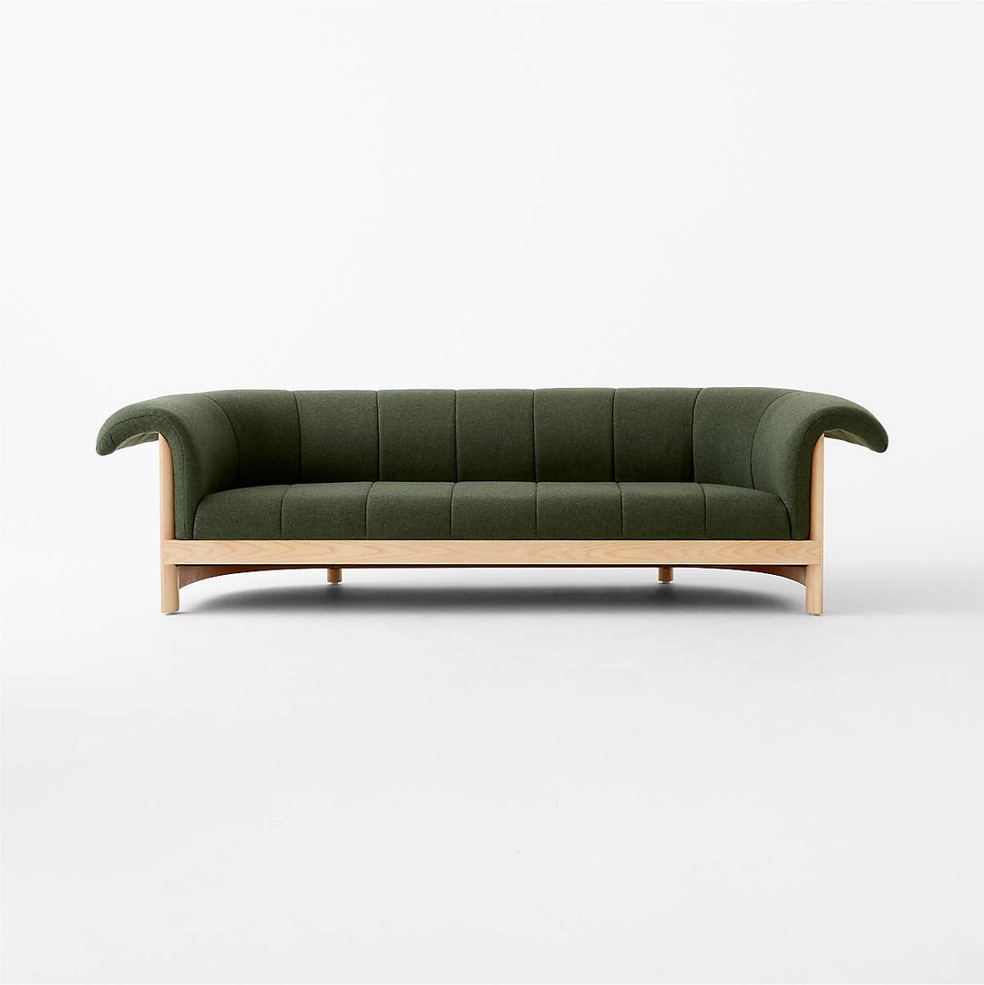 Nismaaya Alrik 3 Seater Pine Wood & Fabric Sofa 2