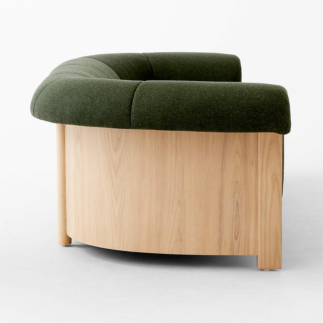 Nismaaya Alrik 3 Seater Pine Wood & Fabric Sofa 4