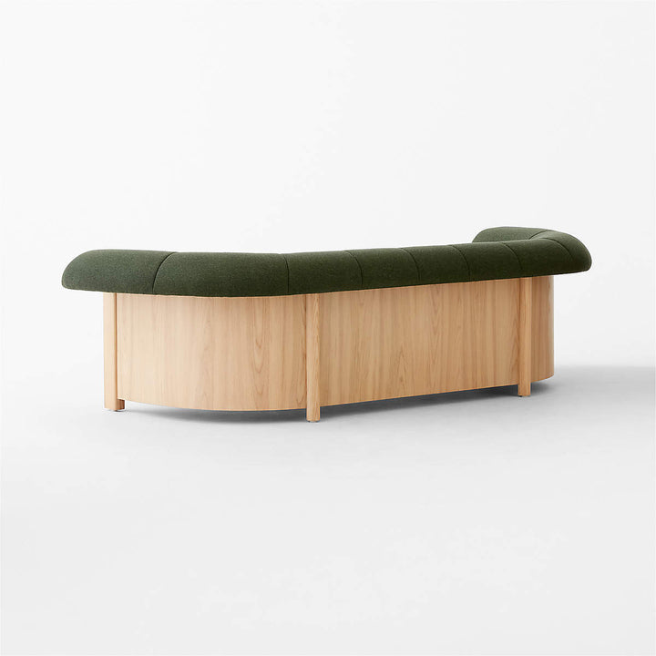 Nismaaya Alrik 3 Seater Pine Wood & Fabric Sofa 5