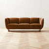 Nismaaya Alva 3 Seater Oak Wood & Fabric Sofa 7