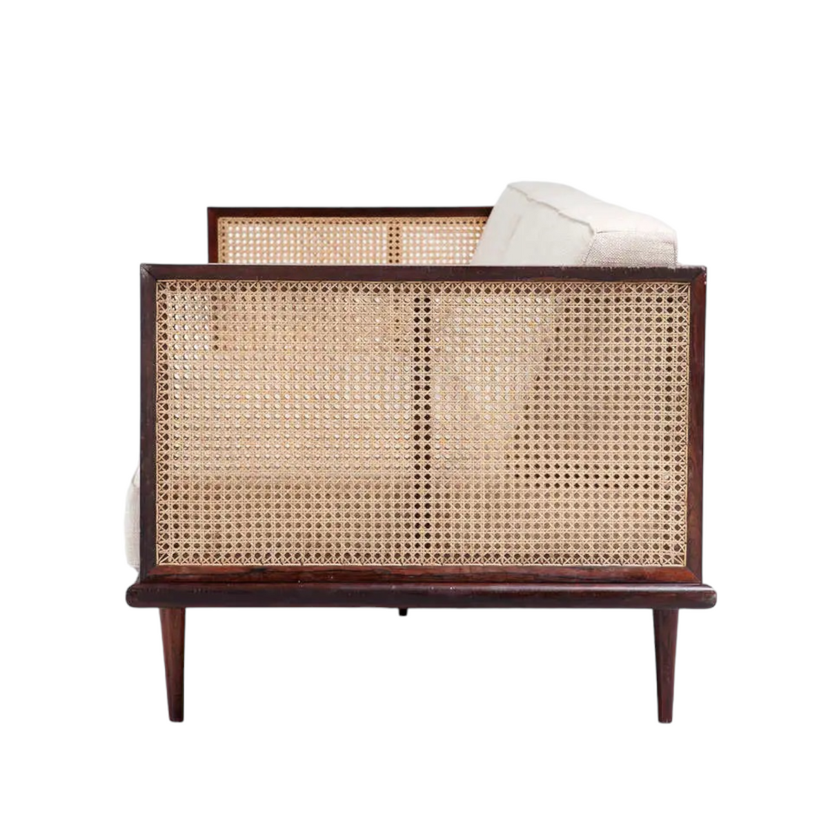 Bard 3 Seater Solid Wood & Rattan Sofa – Nismaaya Decor
