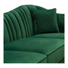 Nismaaya Bardhyl 3 Seater Fabric Sofa Green 10