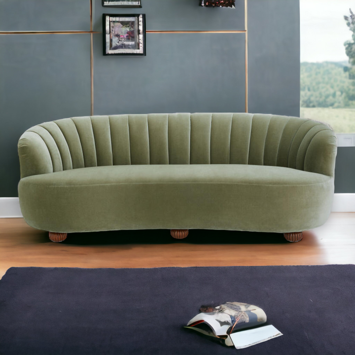 Basim 3 Seater Fabric Sofa