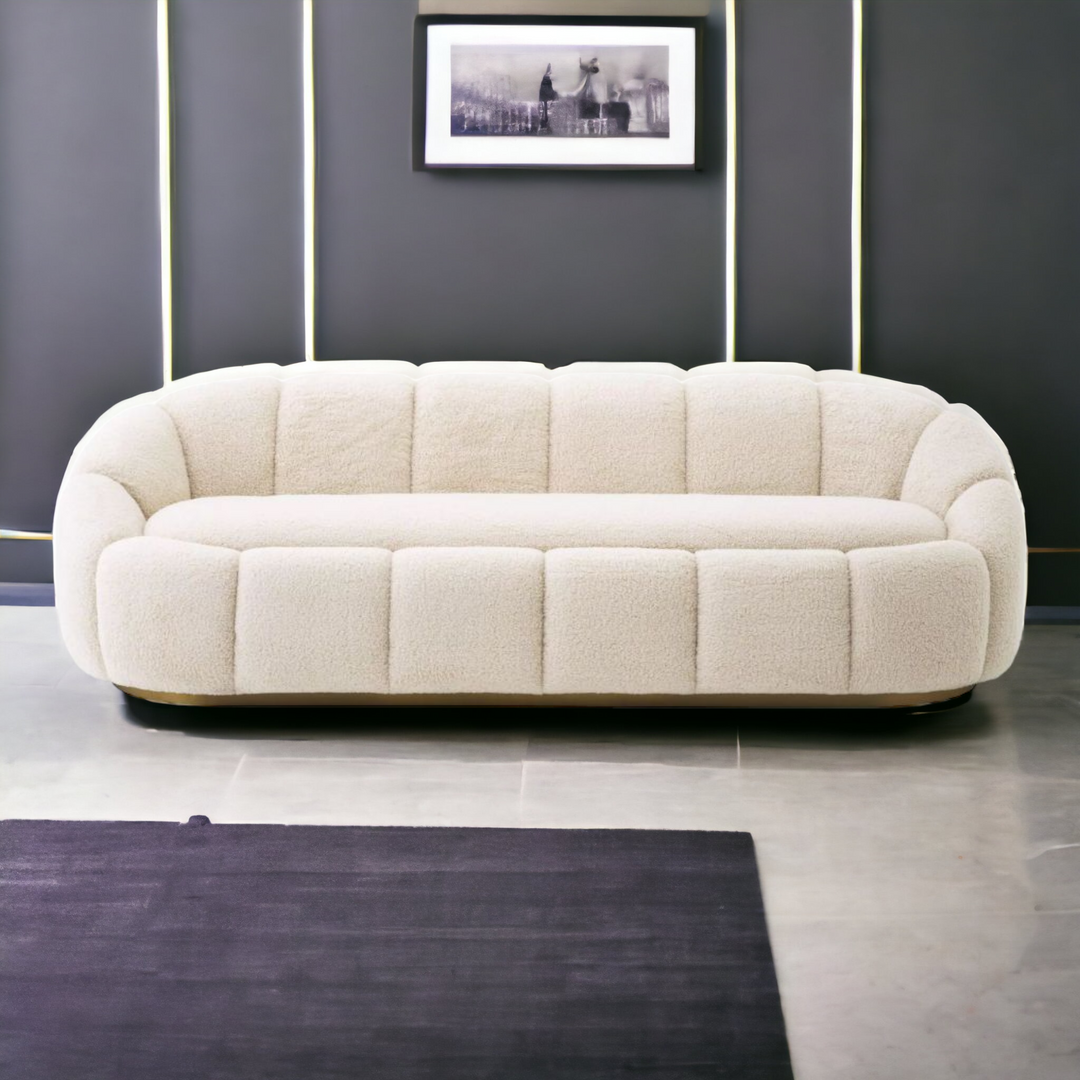 Becalel 3 Seater Fabric Sofa