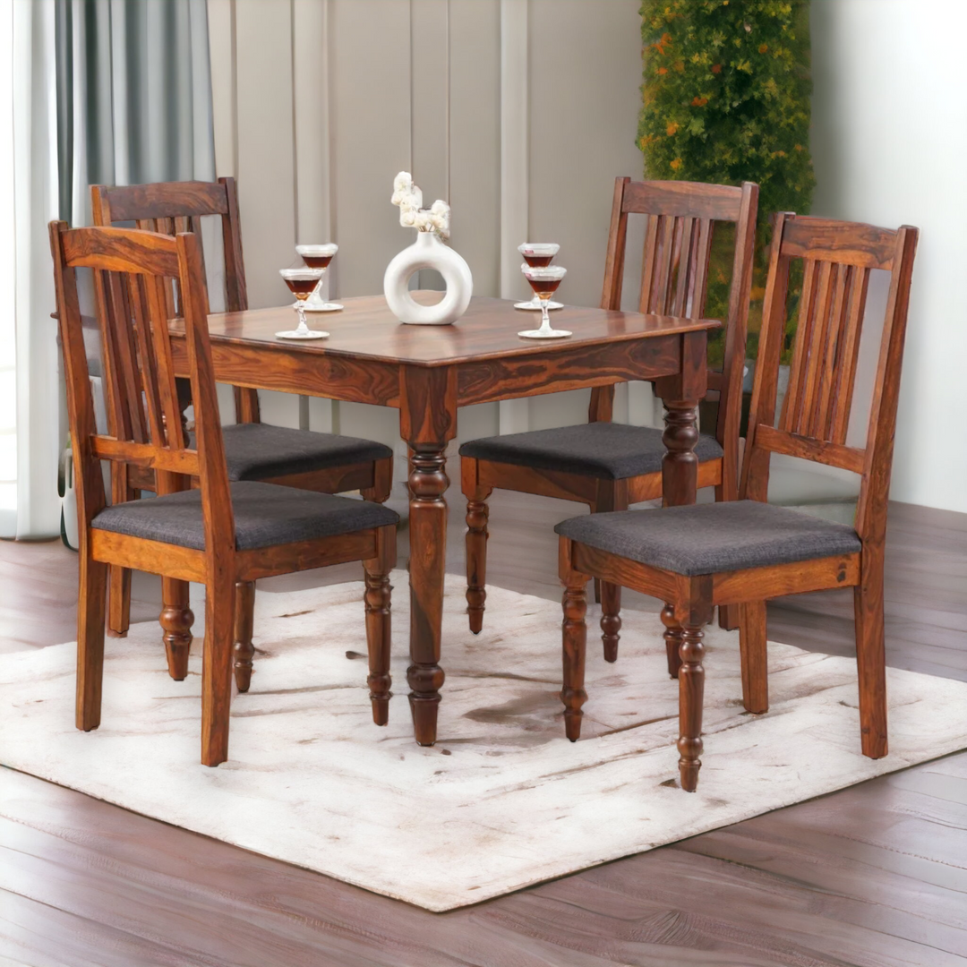 dining table 4 seater set with cushion for hip support