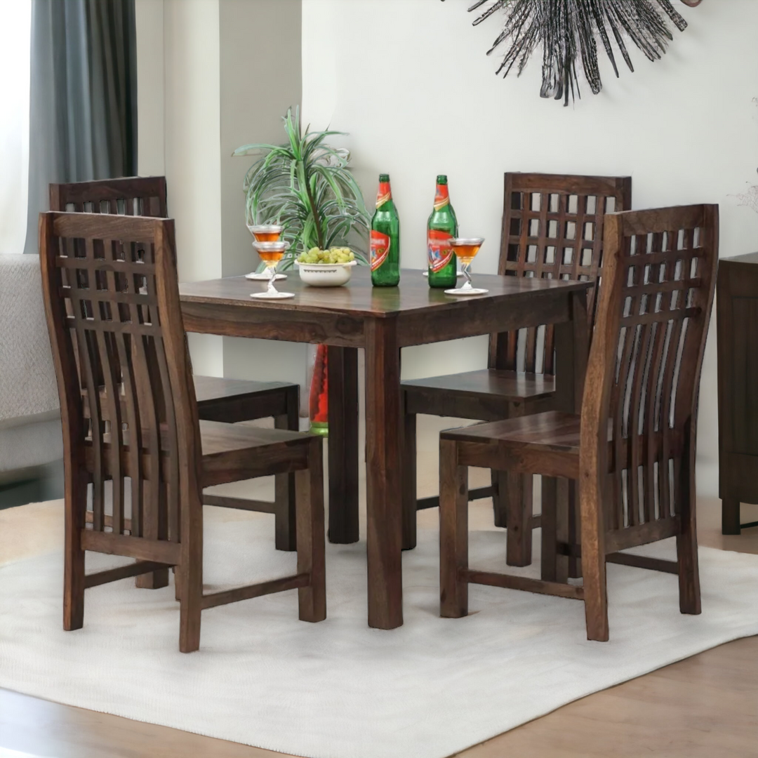Four Seater Brown Color dining table at best price