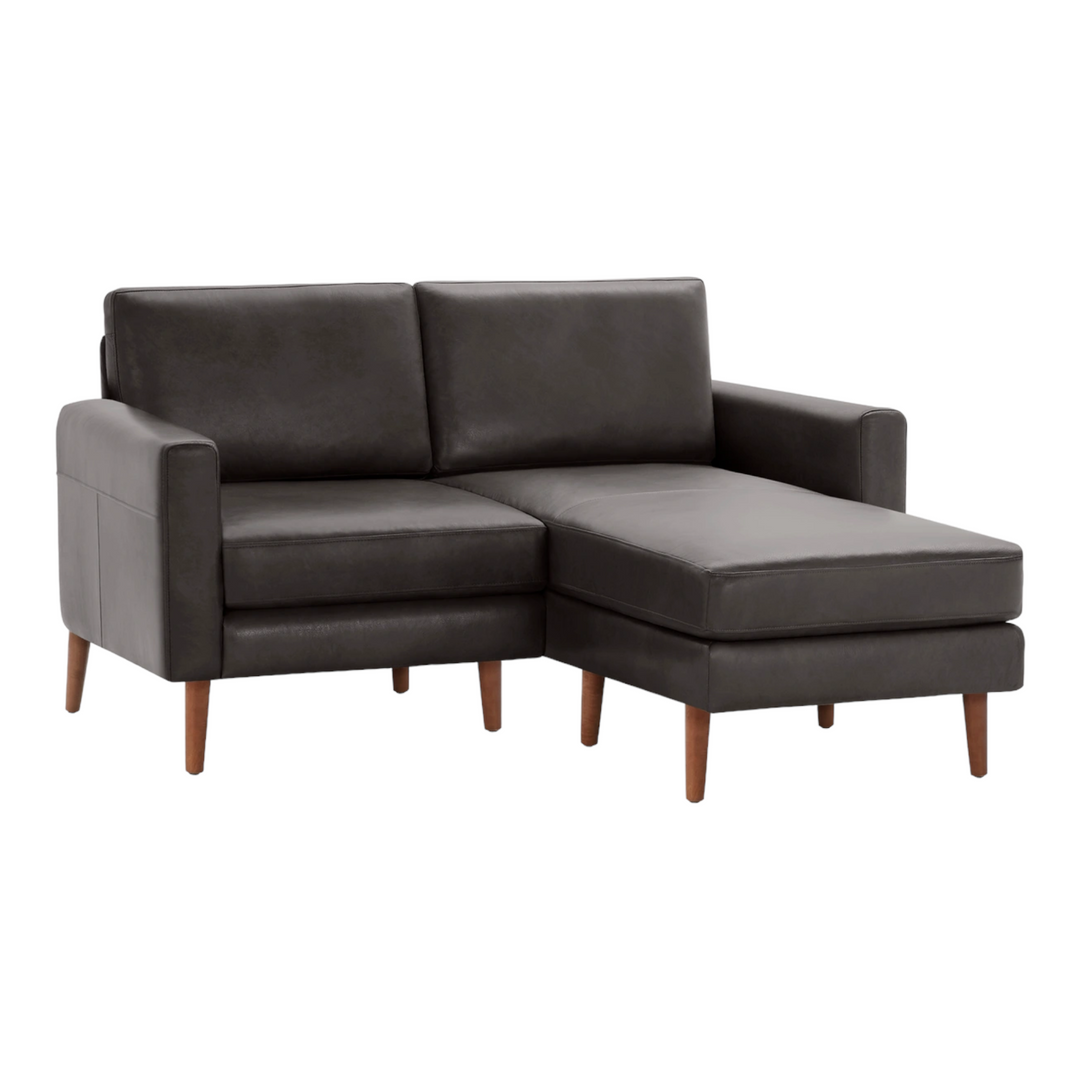 Buy Canon Leather Loveseat Slate shop at lowest price 