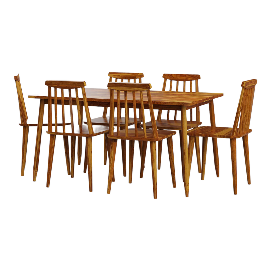 Eirwen 6 Seater Dining Table Set With Chairs 4