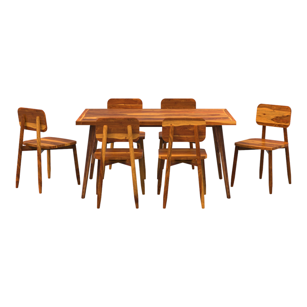 irwyn 6 Seater Dining Table Set With Chairs 2