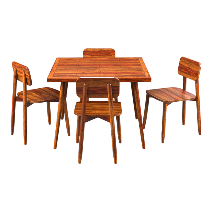 Eisa 4 Seater Dining Table Set With Chairs 3