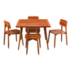 Eisa 4 Seater Dining Table Set With Chairs 3
