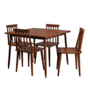 Eisley 4 Seater Dining Table Set With Chairs 5