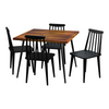 Eissa 4 Seater Dining Table Set With Chairs 3