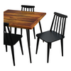 Eissa 4 Seater Dining Table Set With Chairs 6