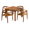 Eitan 4 Seater Dining Table Set With Chairs 2