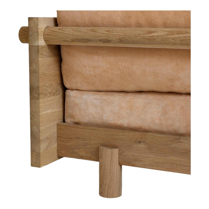 Nismaaya Fabian 3 Seater Oak Wood Sofa 9