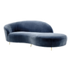 Nismaaya Fabiana 3 Seater Fabric Sofa Blue 2