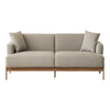 Nismaaya Fabrico 2 Seater Oak Wood Sofa 2
