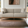 Nismaaya Fabrico 2 Seater Oak Wood Sofa 1