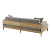 Nismaaya Fabrico 2 Seater Oak Wood Sofa 4