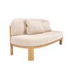 Nismaaya Gael Oak Wood 2 Seater Sofa 4