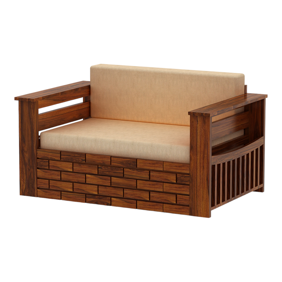 Harding 2 Seater Sheesham Wood Sofa – Nismaaya Decor