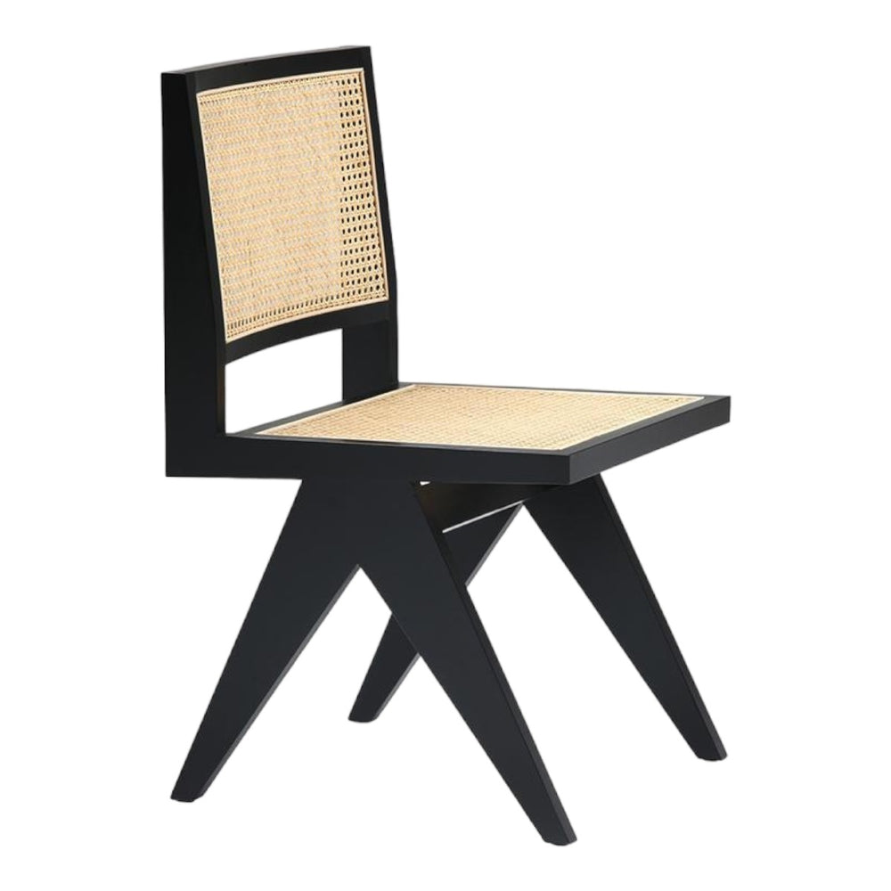 Nismaaya Hila Rattan Dining Chair Black 02